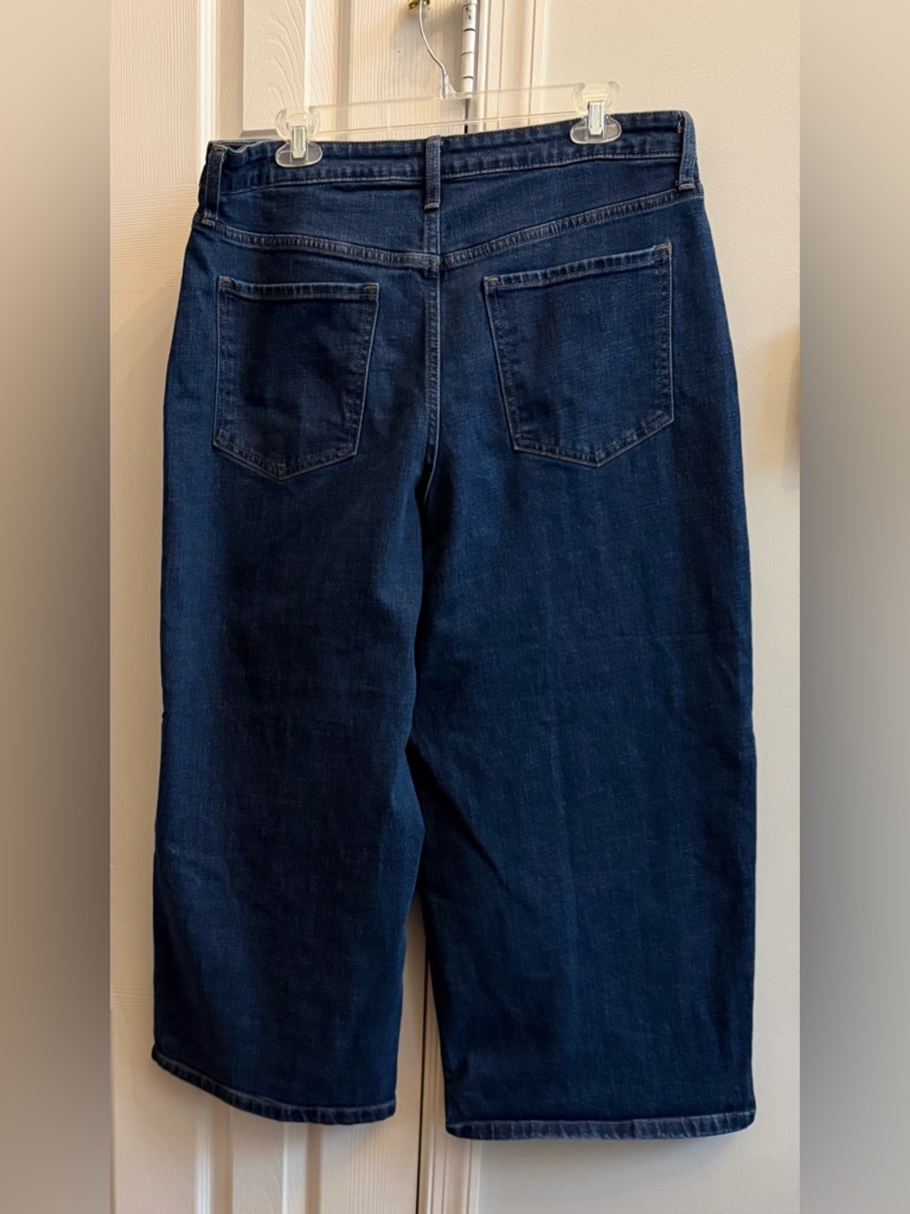 Banana Republic High Rise Pleated Wide Leg Crop Jeans - Picture 3 of 4